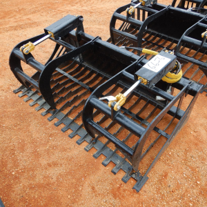 Skid Steer XHD Brush and Root Grapple with 6" tine spacing.
